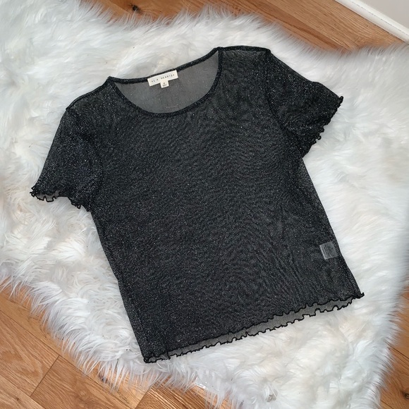 PacSun Tops - LA HEARTS SPARKLY MESH TOP